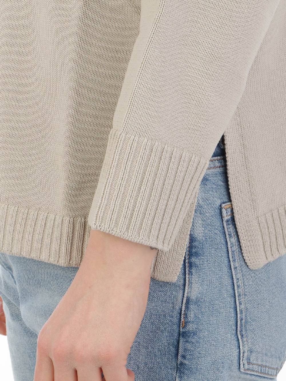 ROSSOPURO Maglia Donna Over In Cotone Sottocosto