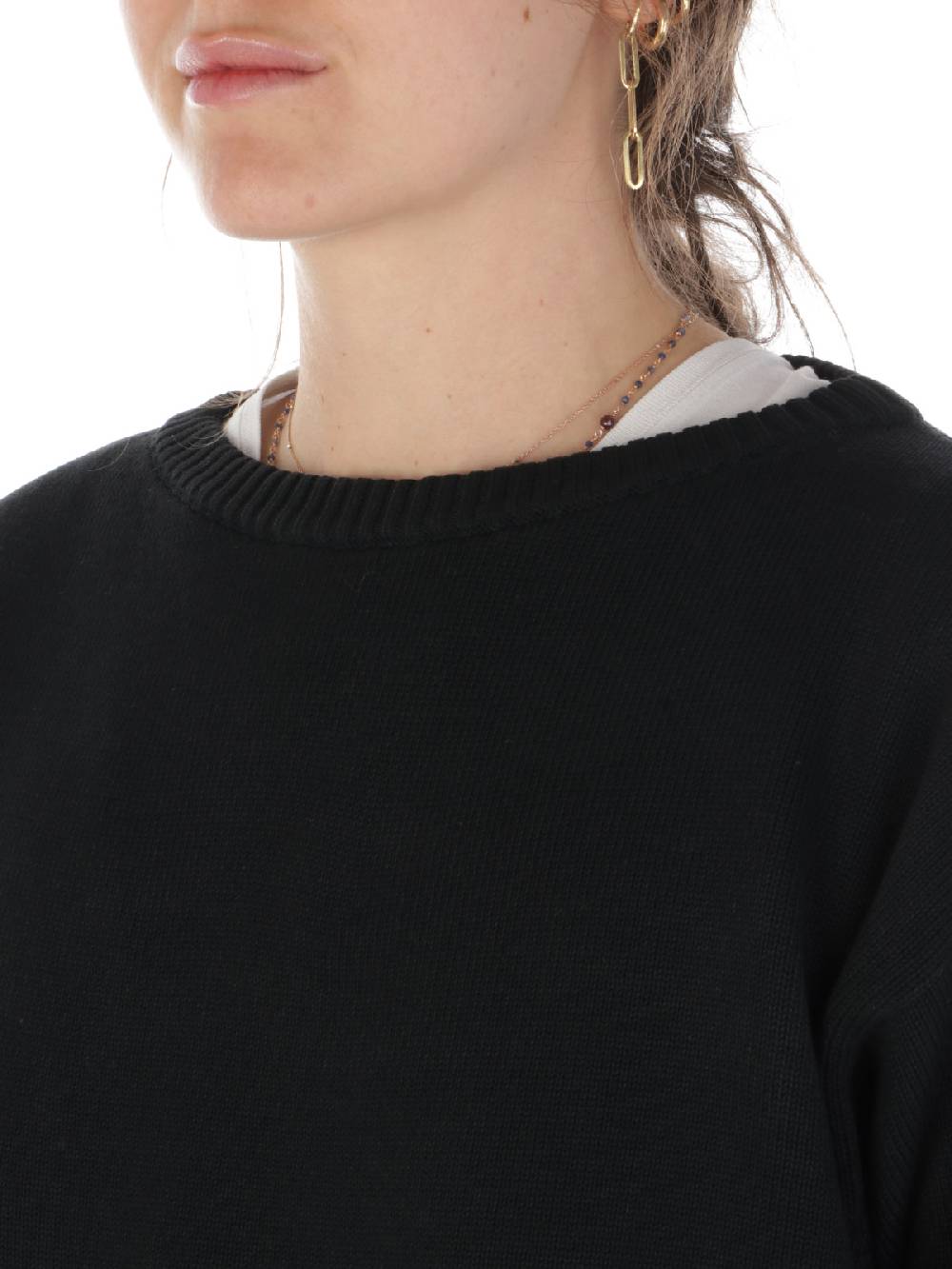 ROSSOPURO Maglia Donna Over In Cotone Novità