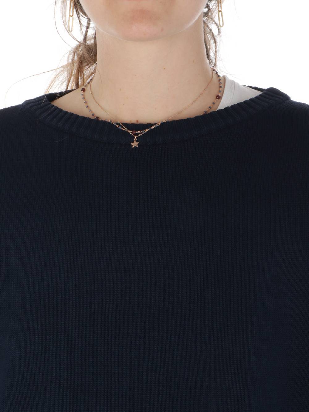 ROSSOPURO Maglia Donna Over In Cotone Sconto