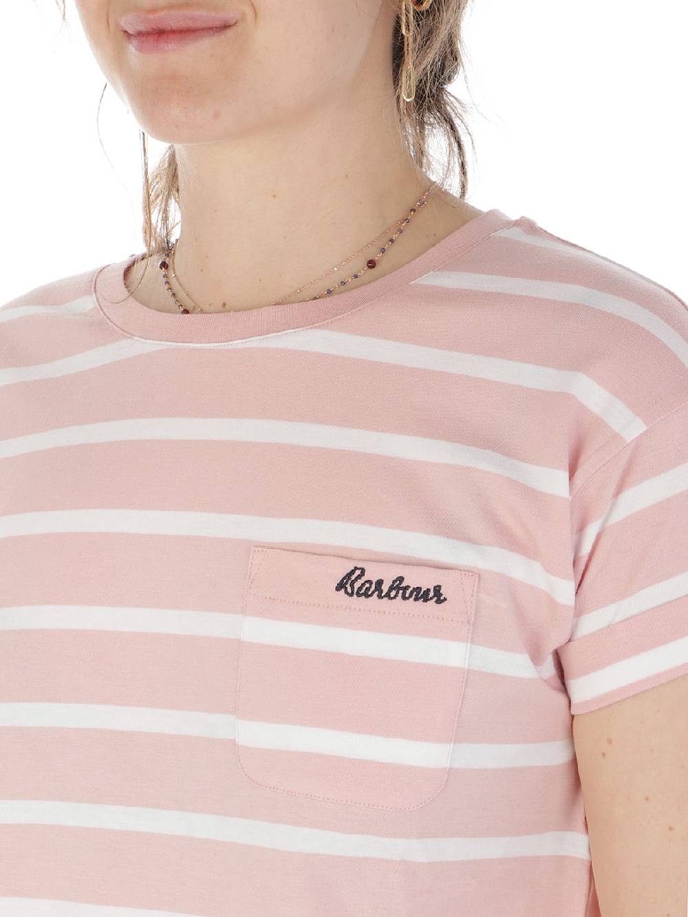 BARBOUR T-shirt Donna Otterburn Stripe In Vendita