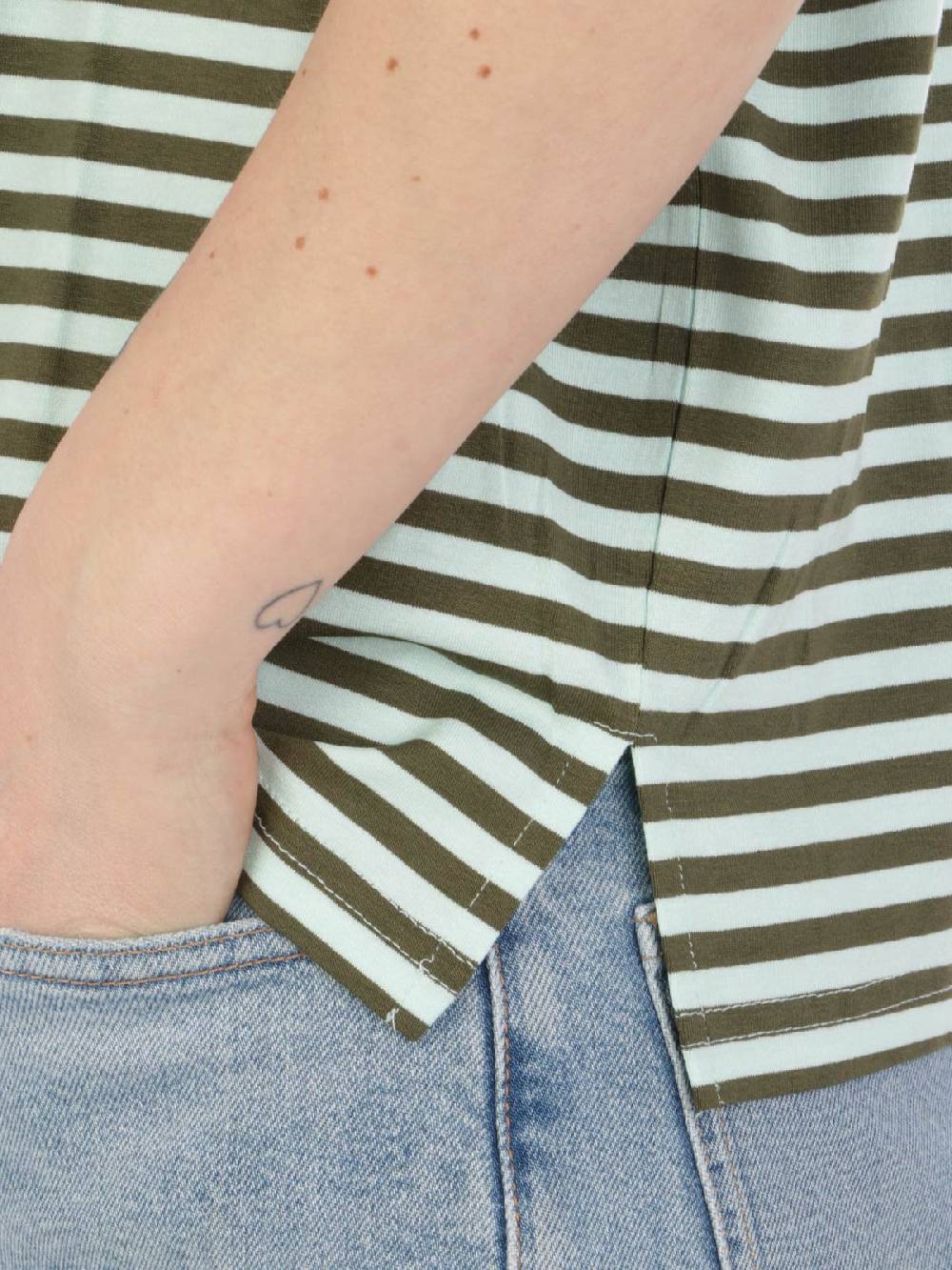 MAIDA MILA Blusa Ampia Donna Rigata In Viscosa Saldi Di Fabbrica