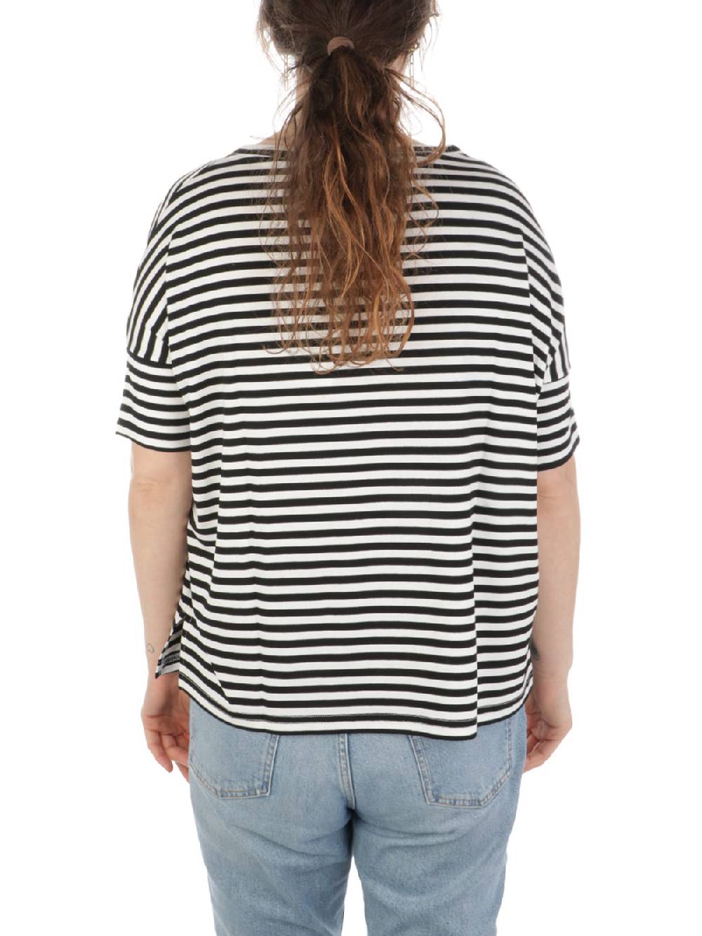 MAIDA MILA Blusa Ampia Donna Rigata In Viscosa Vendite Flash