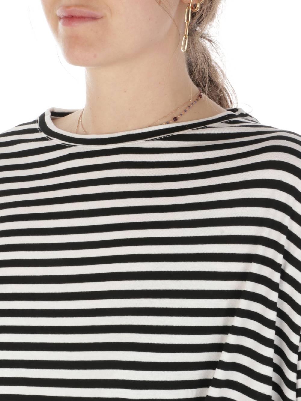 MAIDA MILA Blusa Ampia Donna Rigata In Viscosa Vendite Flash