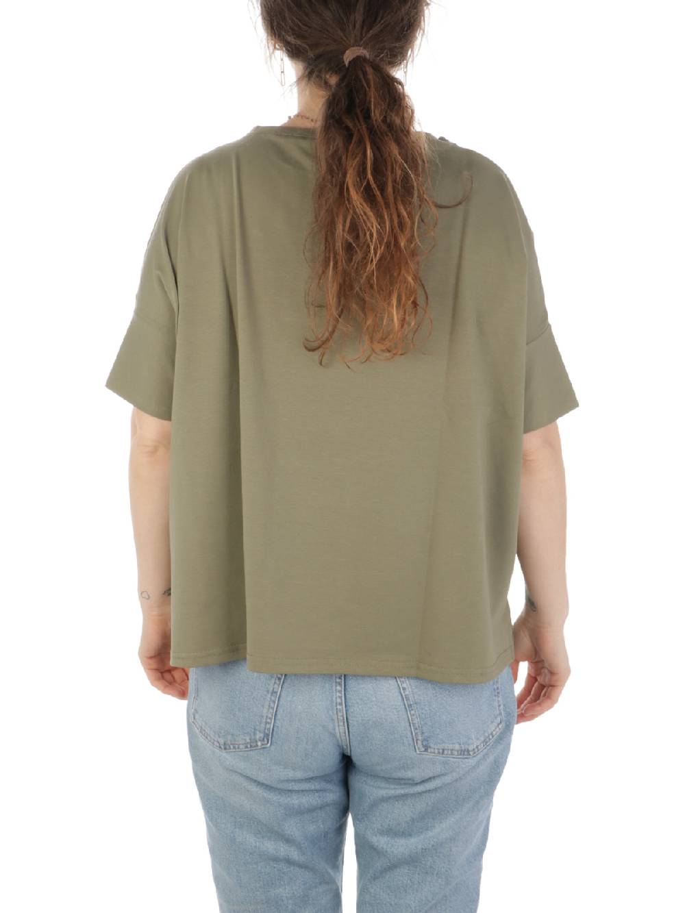 MAIDA MILA Blusa Ampia Donna In Cotone Stretch 2025