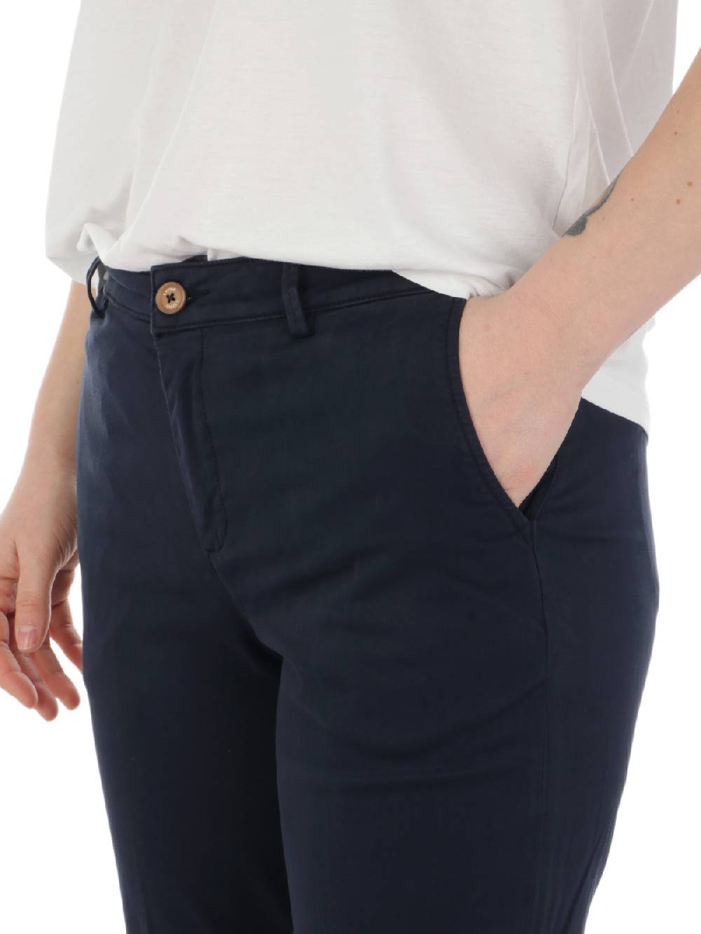 LATINO' Pantaloni Donna Michela Stretch Nuovo
