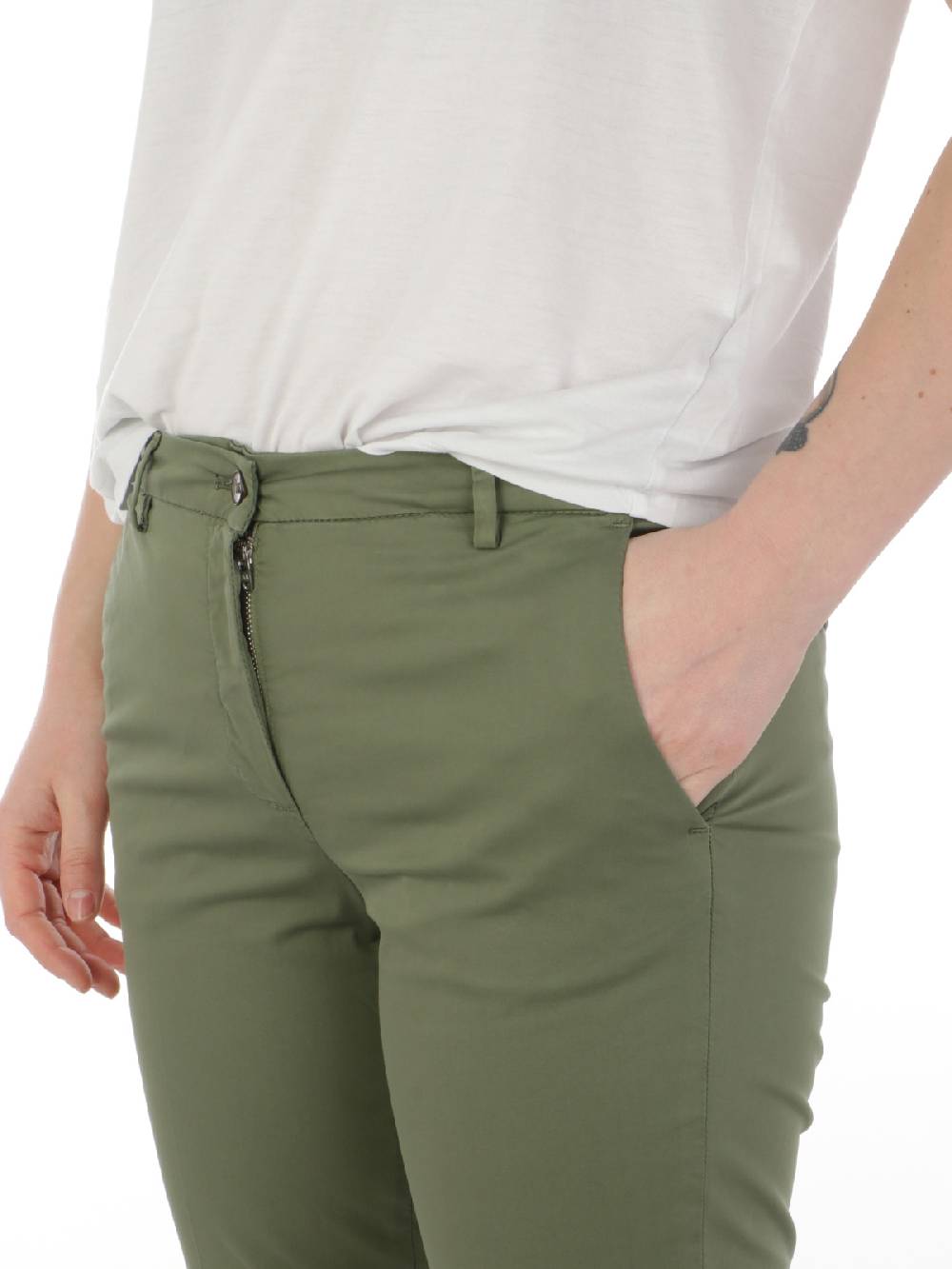 BRIGLIA 1949 Pantaloni Donna Nicole in Cotone Stretch Spedizione Gratuita