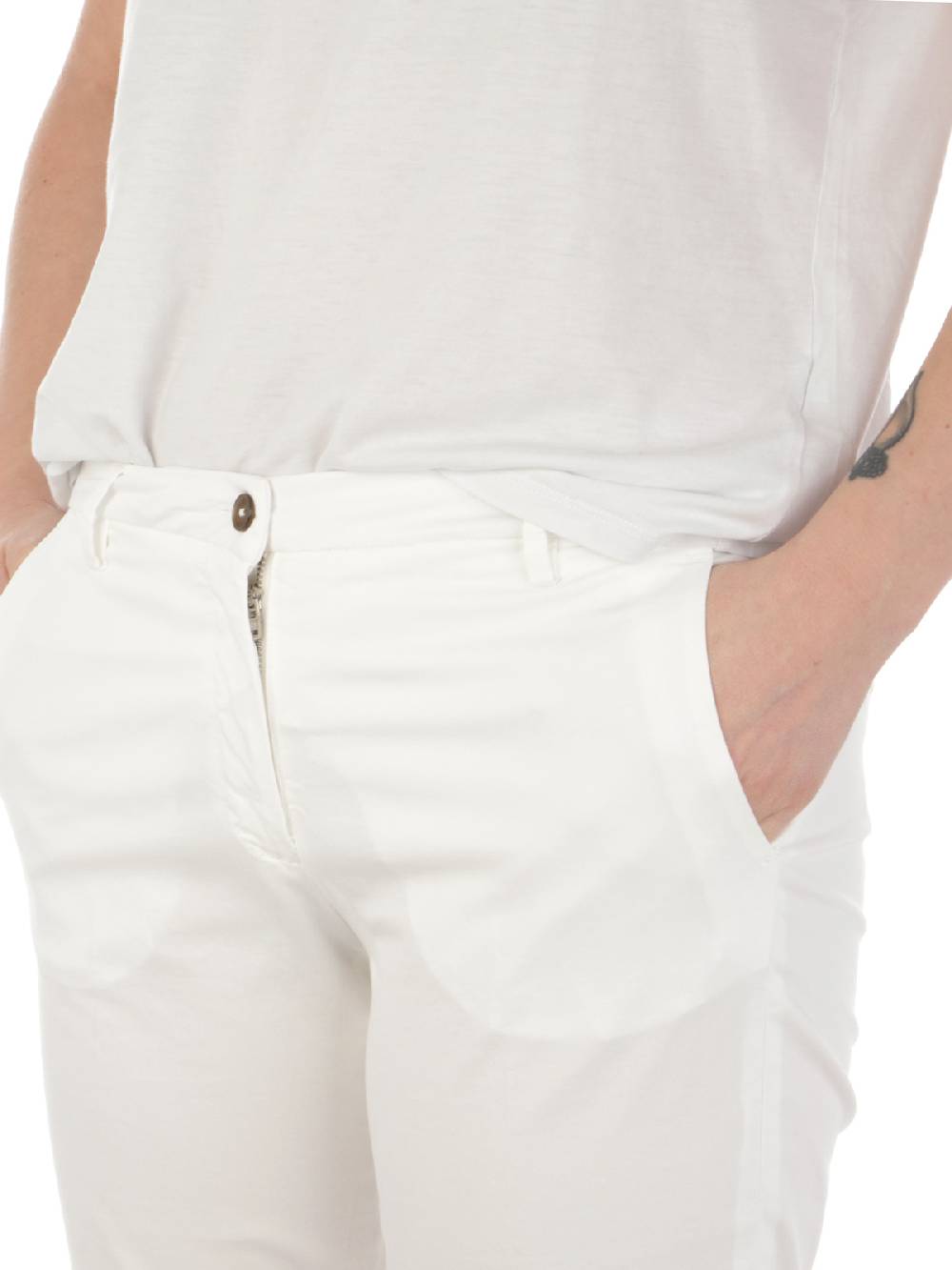 BRIGLIA 1949 Pantaloni Donna Nicole in Cotone Stretch Pezzi Unici
