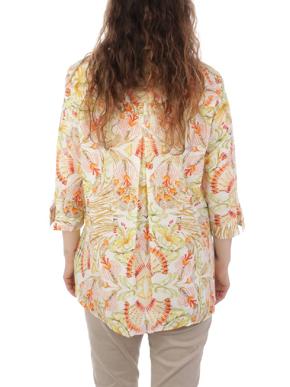 CALIBAN Camicia Donna Coreana A Fiori Convenienza