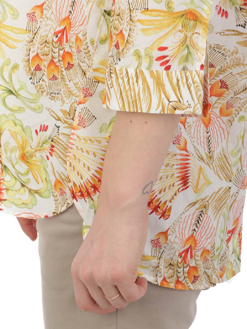 CALIBAN Camicia Donna Coreana A Fiori Convenienza