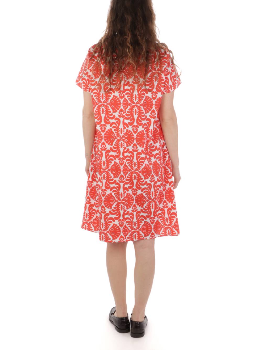 CALIBAN Abito Donna A Fiori Stretch Economico