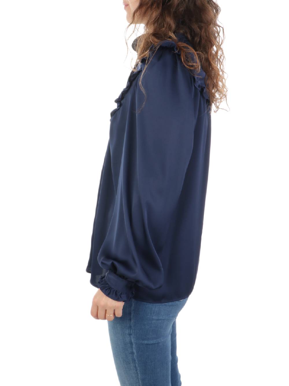 F.IT Camicia Donna con Rouches