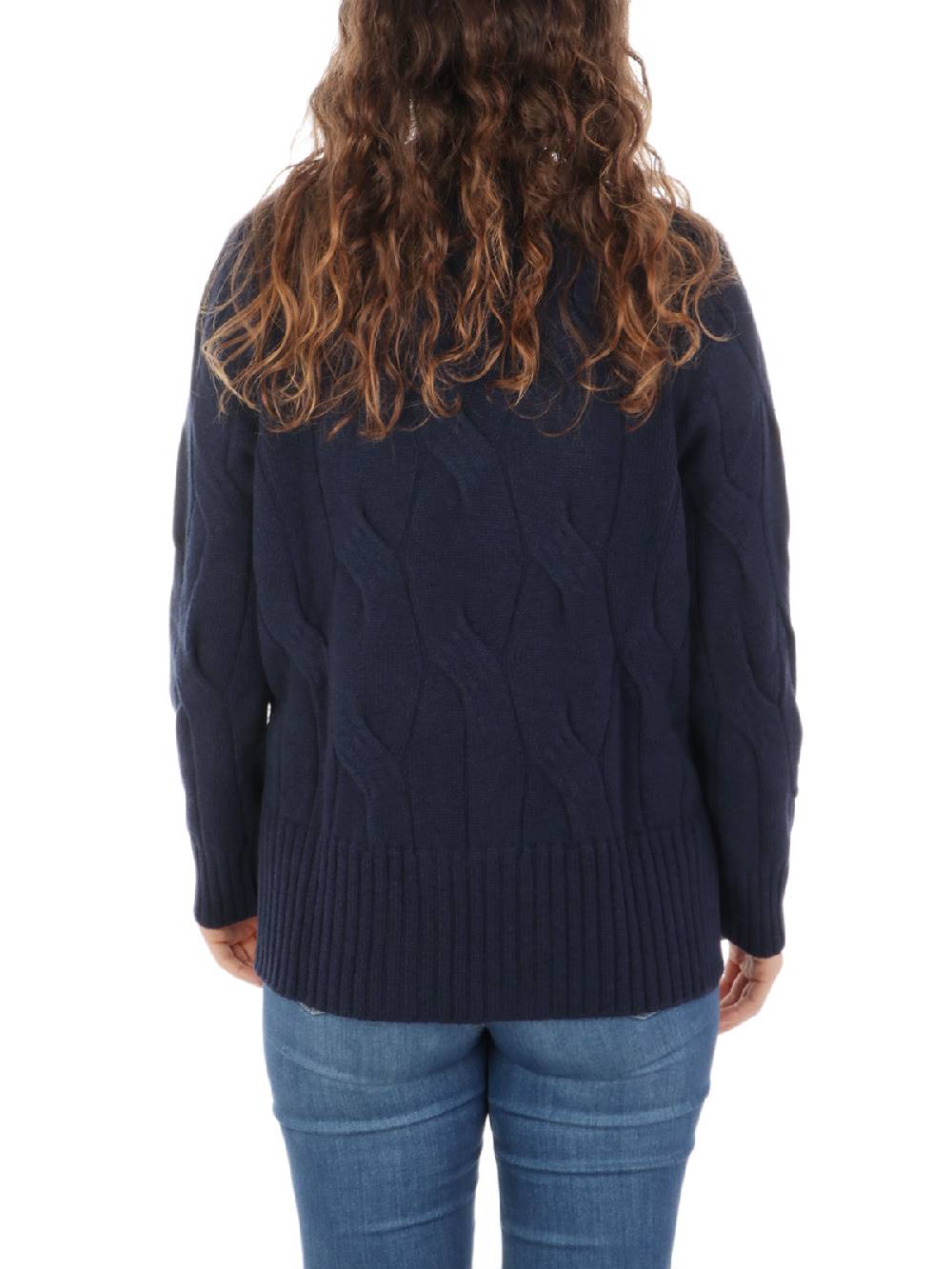 KANGRA Maglia Donna in Lana e Cashmere a Treccia Offerte
