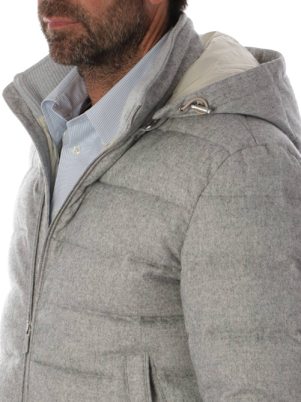 ELEVENTY Giubbotto Uomo in Seta e Cashmere Saldi Di Fabbrica