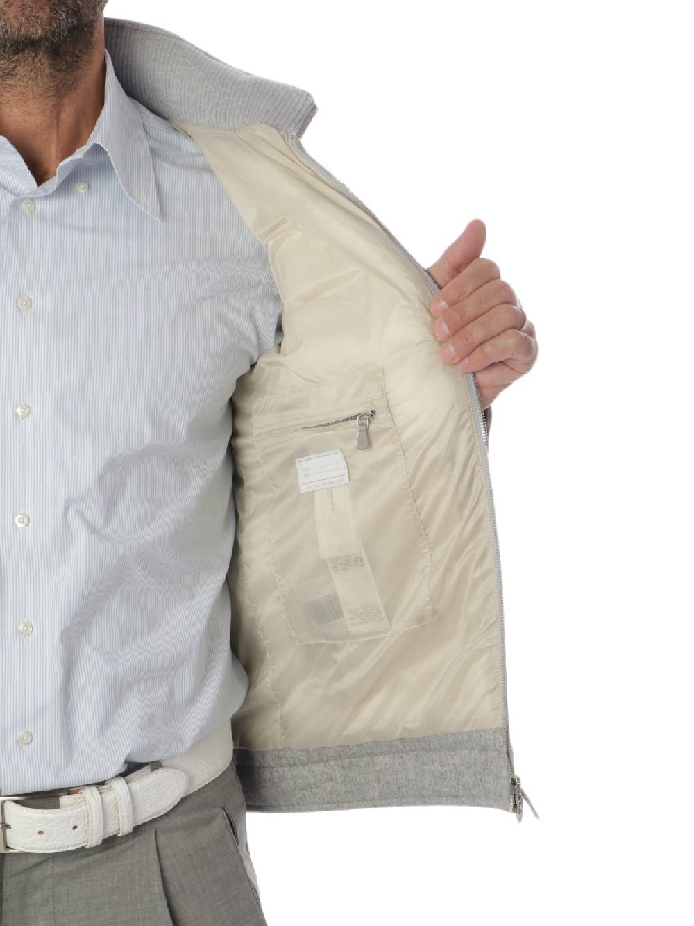 ELEVENTY Giubbotto Uomo in Seta e Cashmere Saldi Di Fabbrica