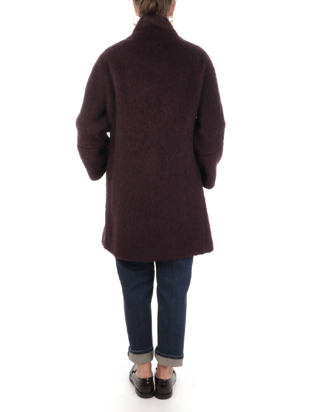 CINZIA ROCCA Cappotto Doppiopetto Donna a Collo Alto Offerte