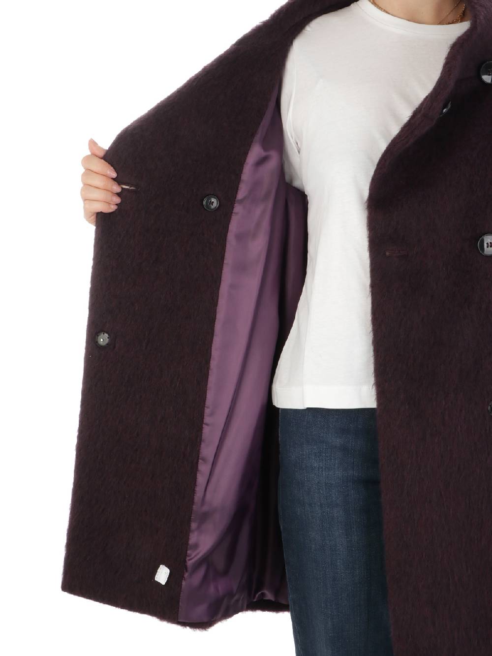 CINZIA ROCCA Cappotto Doppiopetto Donna a Collo Alto Offerte