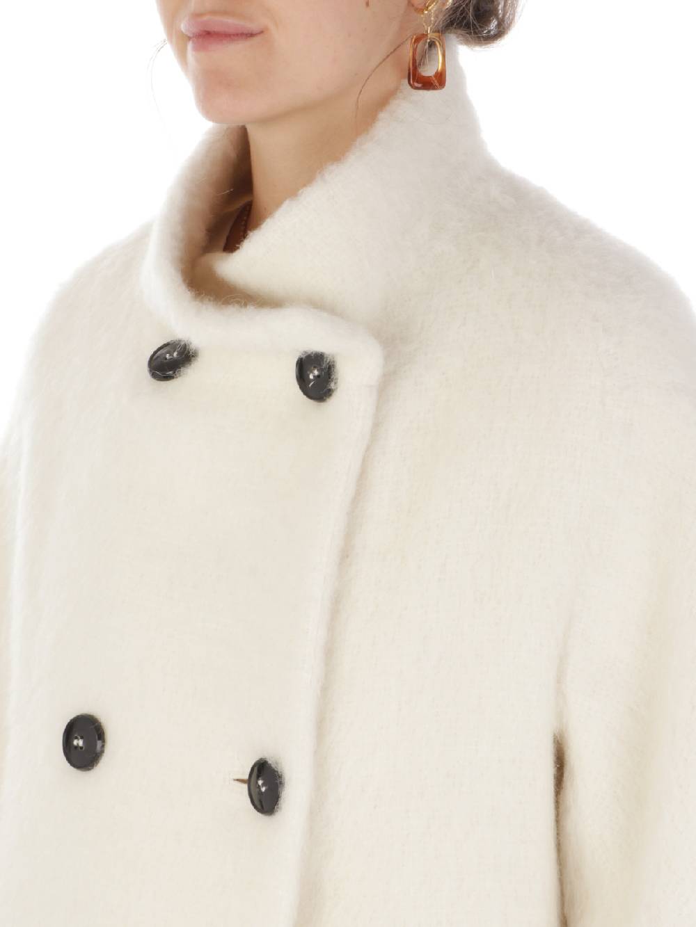 CINZIA ROCCA Cappotto Doppiopetto Donna a Collo Alto Hotsell