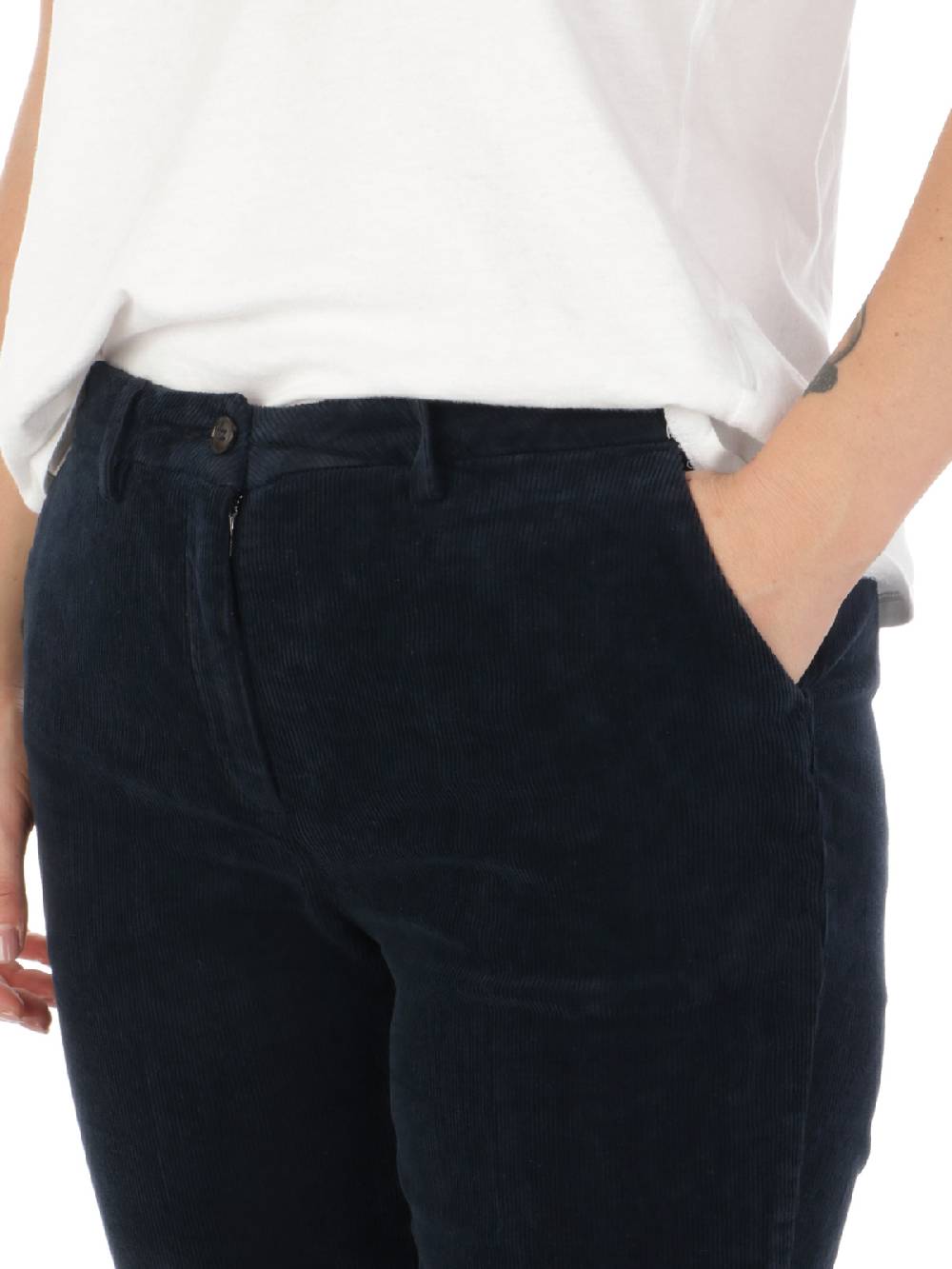 BRIGLIA 1949 Pantaloni Donna Roller in Velluto Nuova