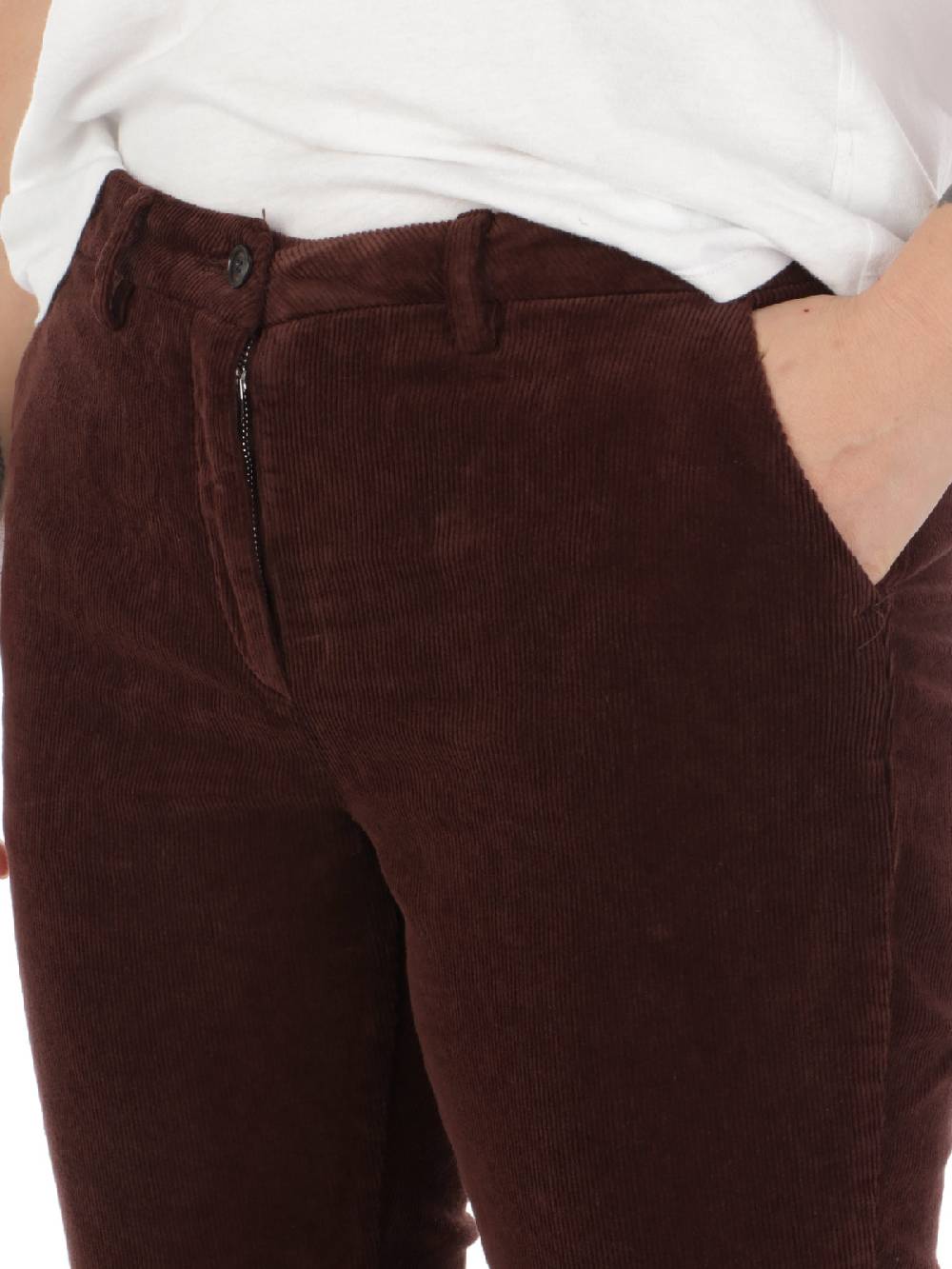 BRIGLIA 1949 Pantaloni Donna Roller in Velluto Moda