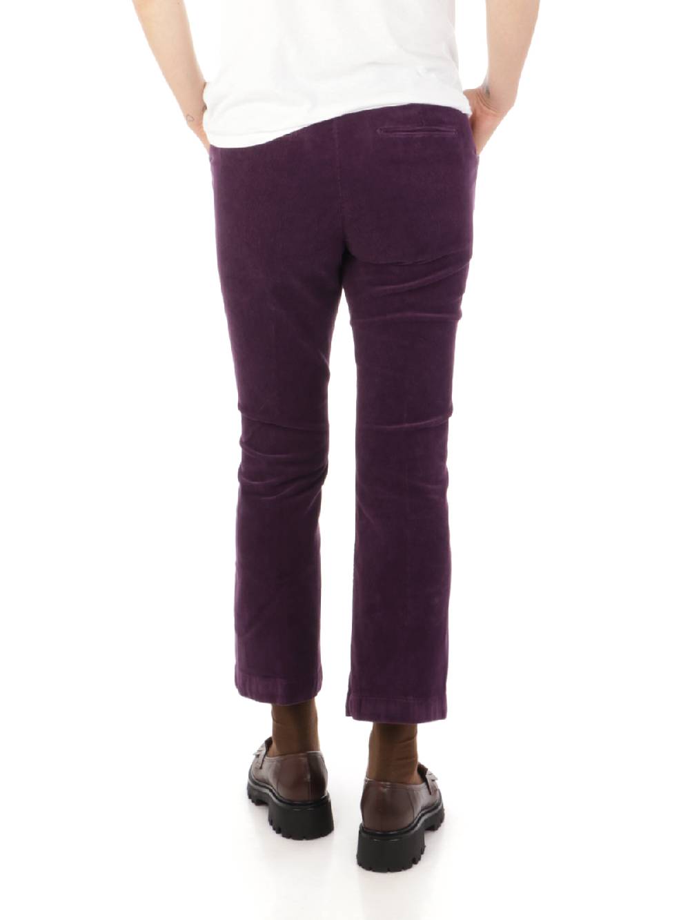 BRIGLIA 1949 Pantaloni Donna Roller in Velluto Italy