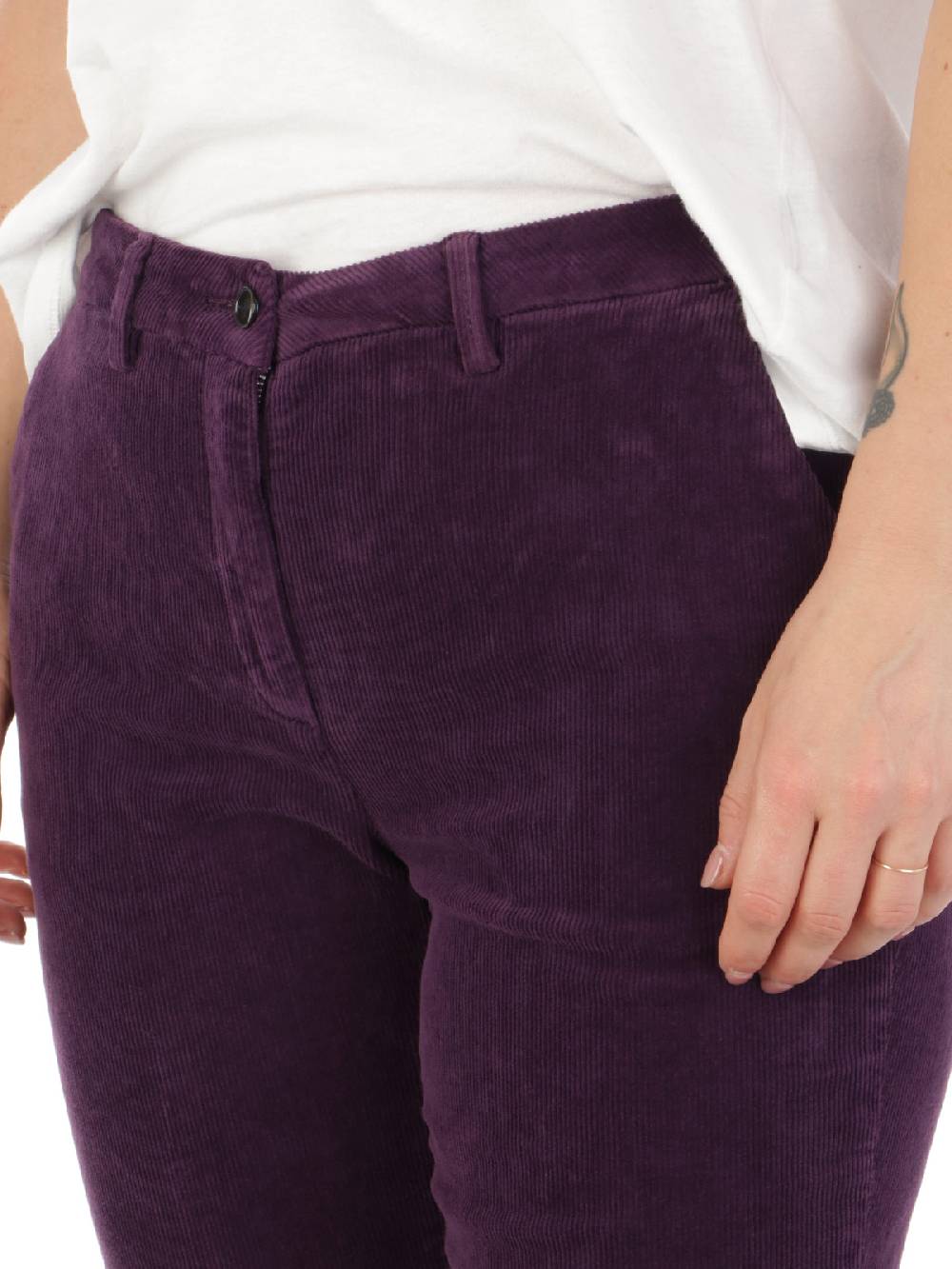 BRIGLIA 1949 Pantaloni Donna Roller in Velluto Italy