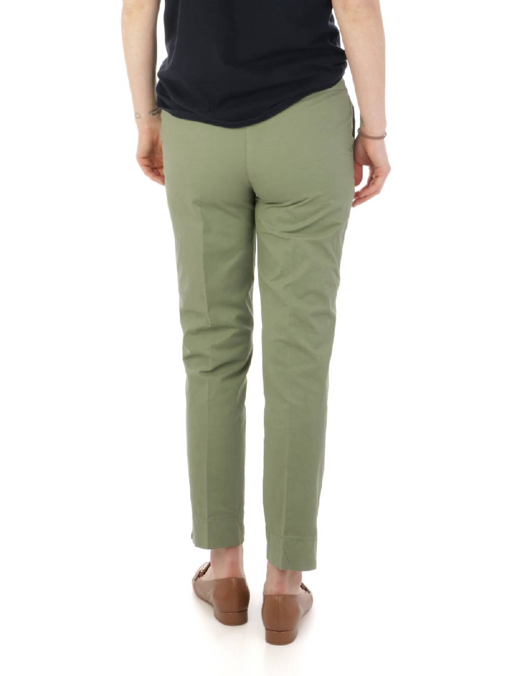 VIA MASINI 80 Pantaloni Chino Donna in Cotone Elasticizzato Promozione Limitata