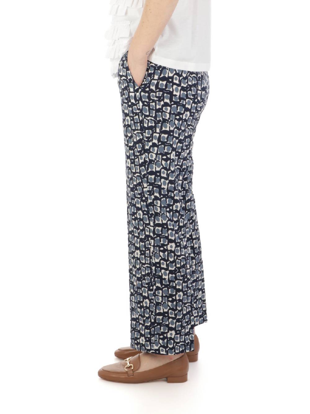 VIA MASINI 80 Pantaloni Donna Fanstasia in Viscosa