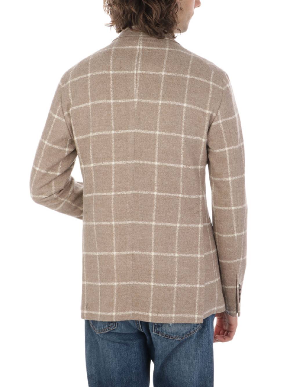 TAGLIATORE Giacca Uomo in Lana e Cashmere a Quadri Shopping Online