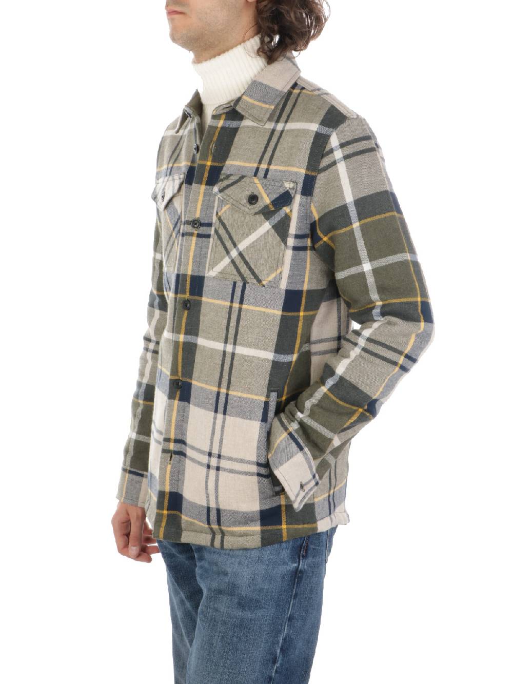 BARBOUR Overshirt Uomo Cannich in Cotone Sottocosto