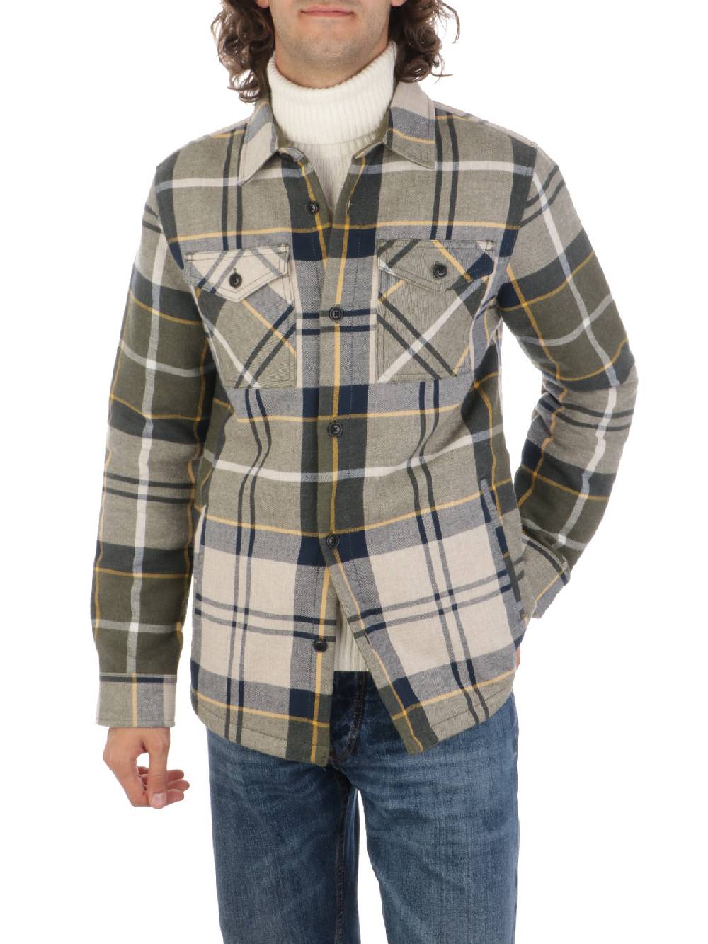 BARBOUR Overshirt Uomo Cannich in Cotone Sottocosto