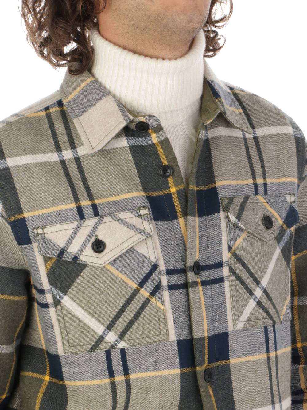 BARBOUR Overshirt Uomo Cannich in Cotone Sottocosto