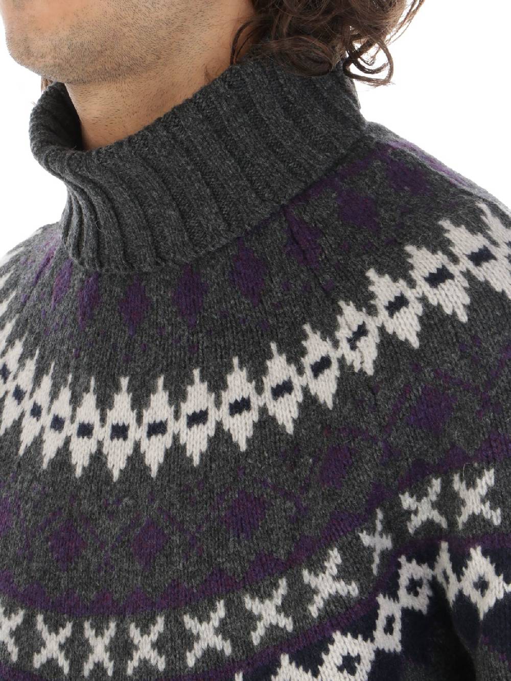 BARBOUR Dolcevita Uomo Roose Fair Isle Latest stili