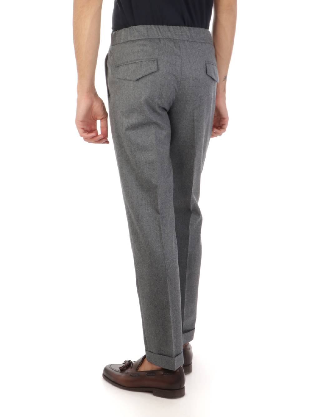 BARBA Pantaloni Uomo Roma in Lana Economico