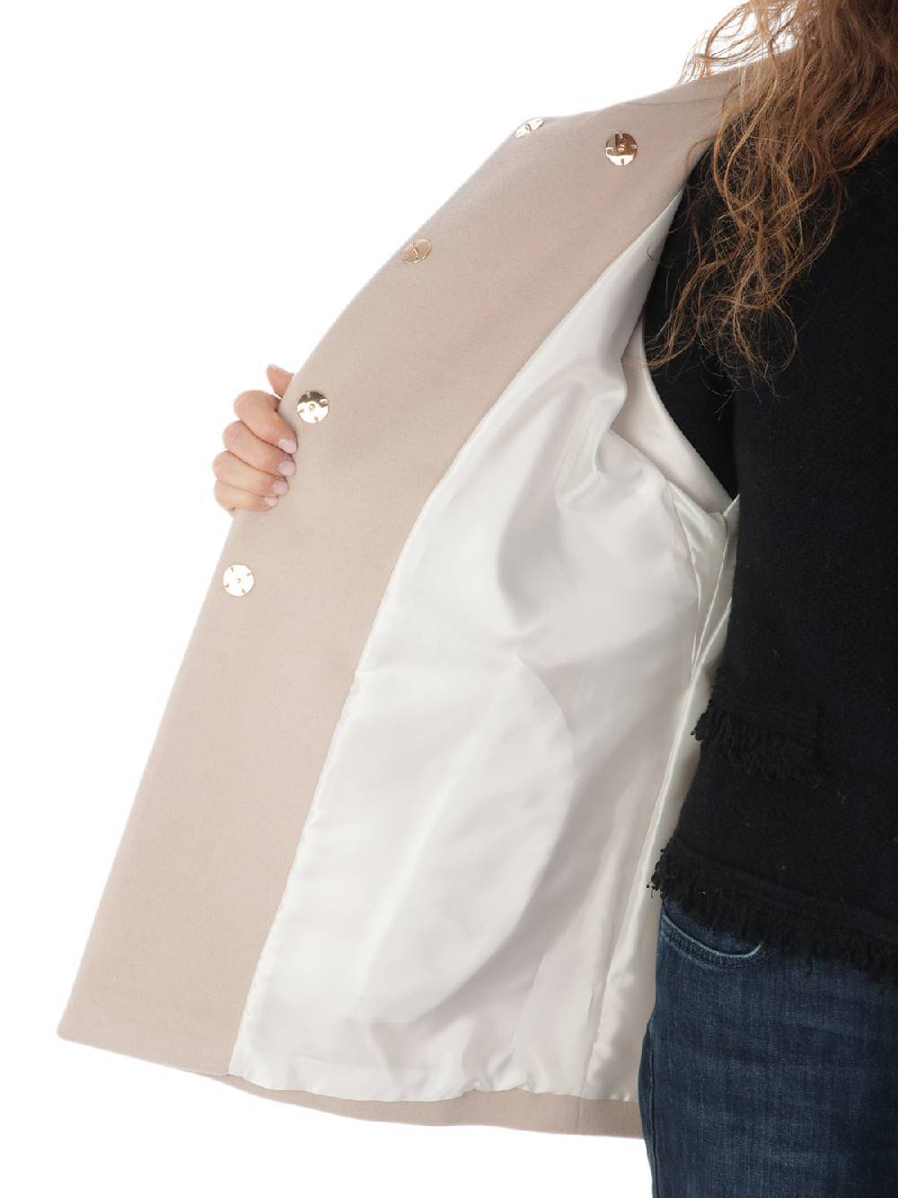 CHIARULLI Cappotto Donna in Panno di Lana Vendita Economica