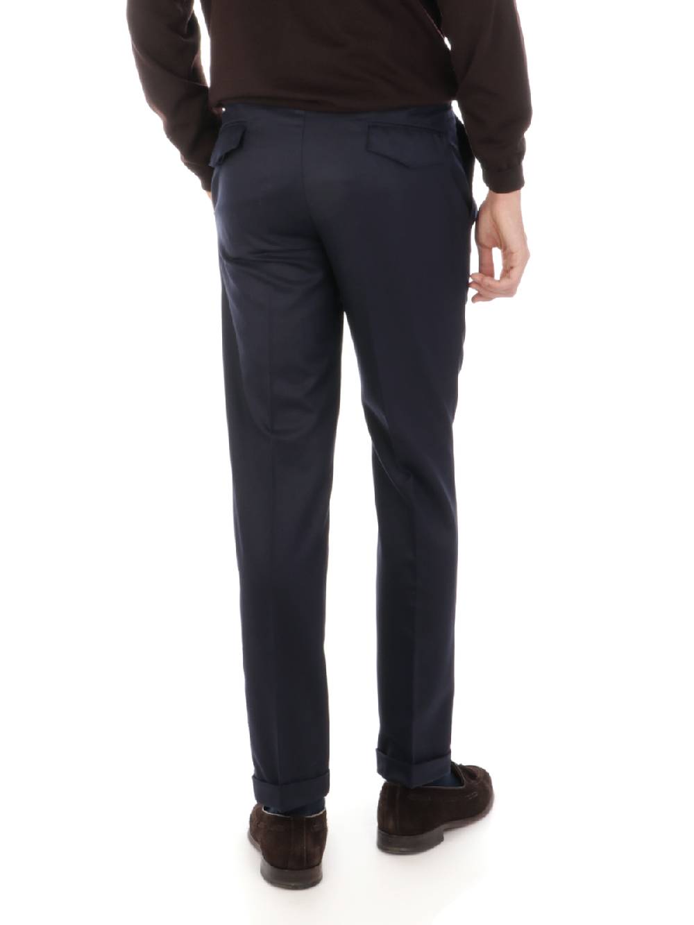 BARBA Pantaloni Uomo Roma in Lana Moda