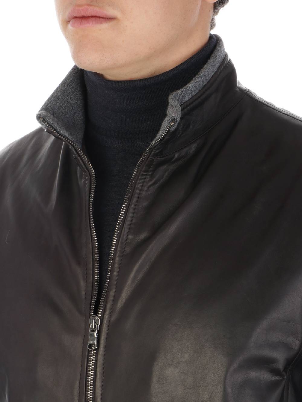 BARBA Giubbotto Uomo Fox in Pelle 2025