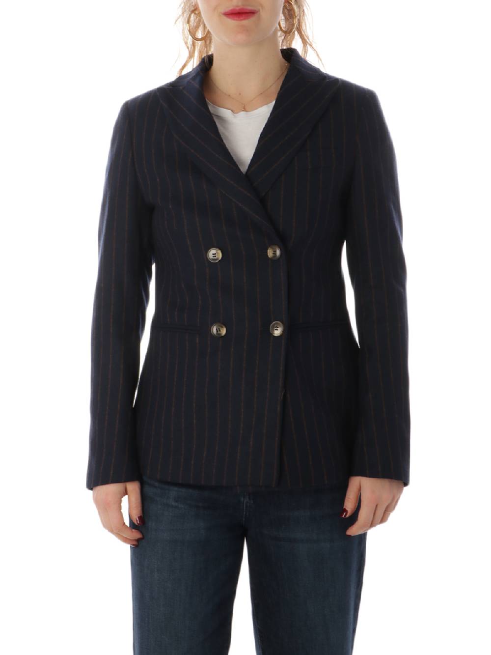 19.61 MILANO Blazer Donna Doppiopetto Diletta Spedizione Gratuita