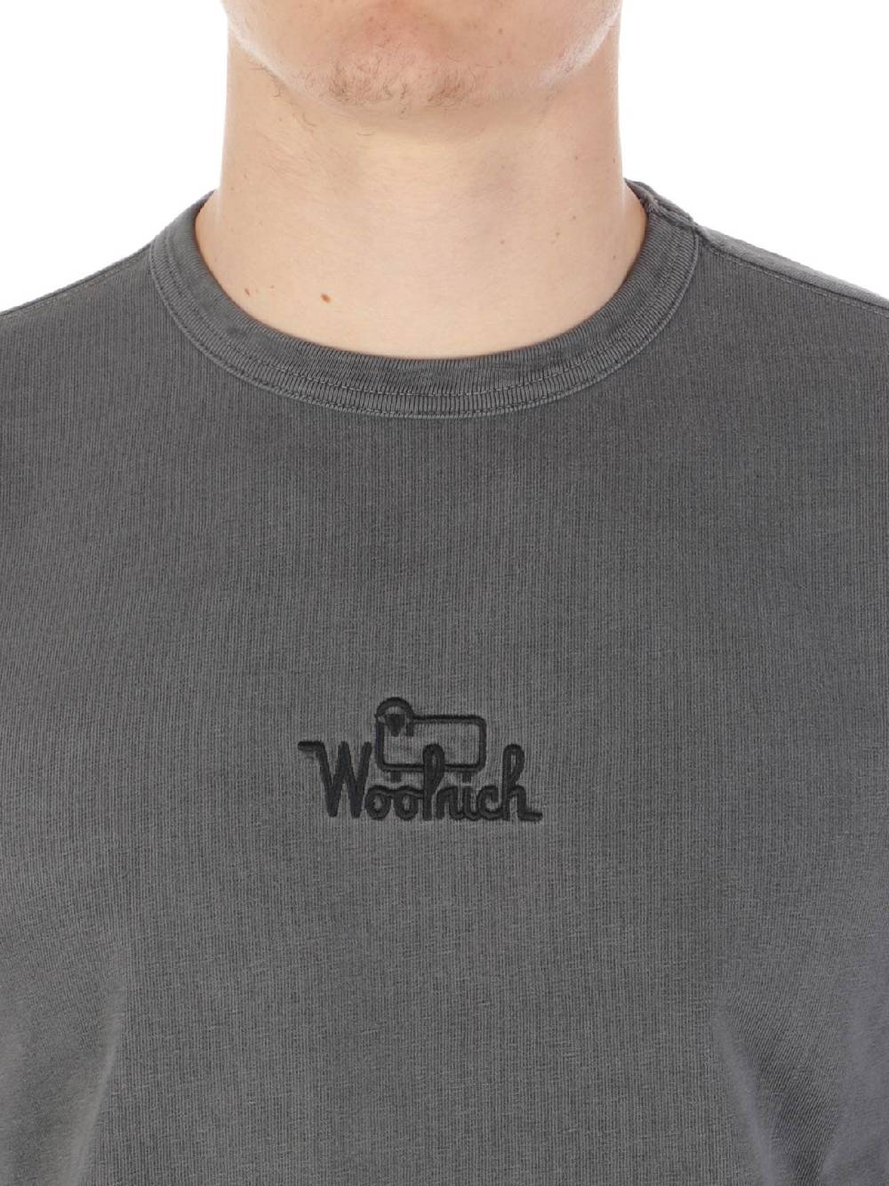 Woolrich Jersey Faded Long Sleeves Tee Hotsell