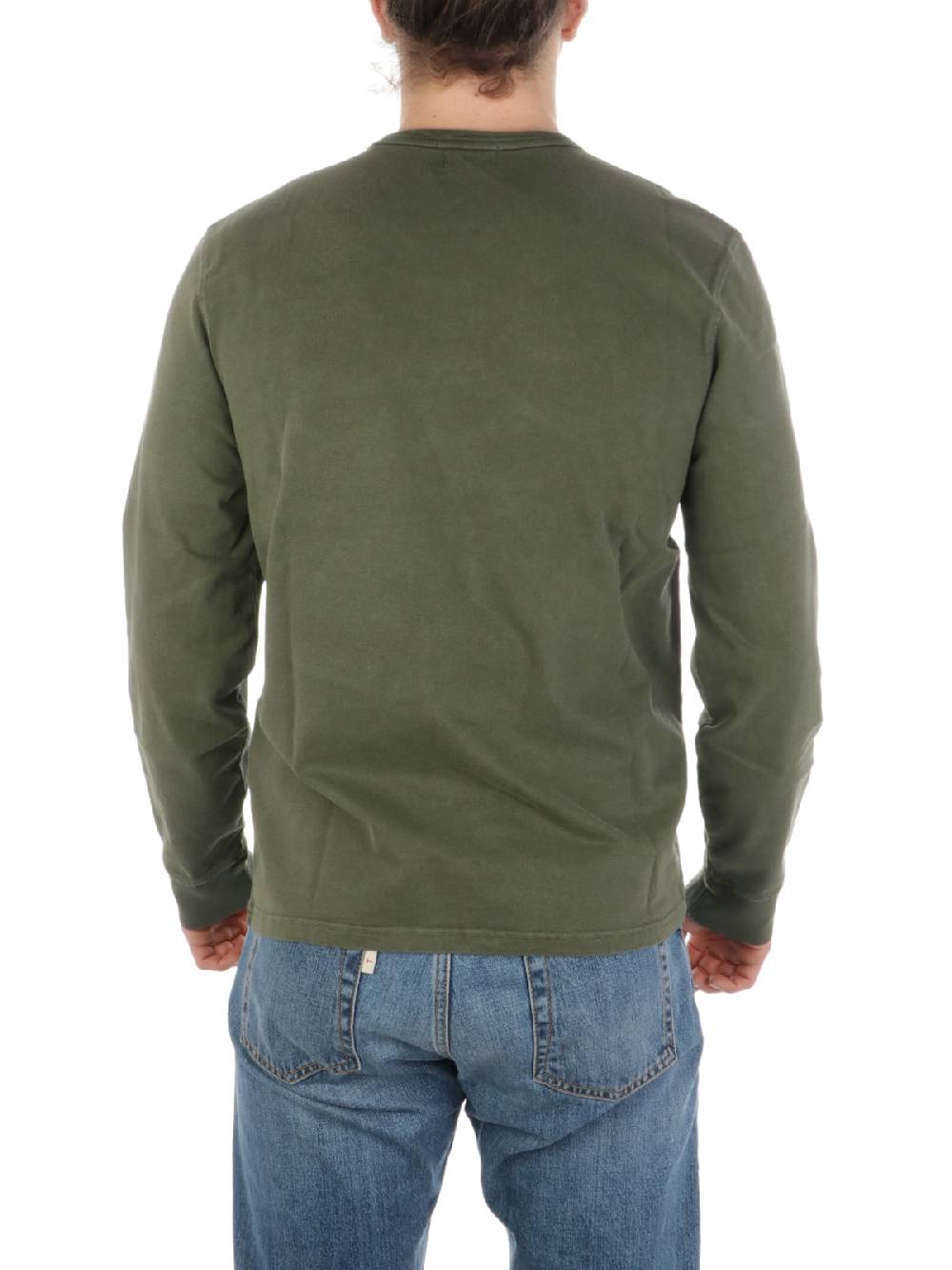 Woolrich Jersey Faded Long Sleeves Tee Vendita Calda