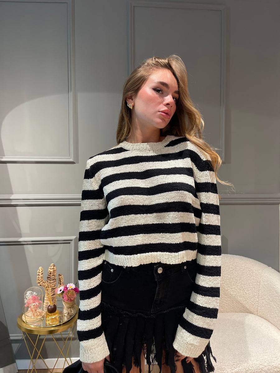Lovely Sisters Maglia a righe in filo Hotsell