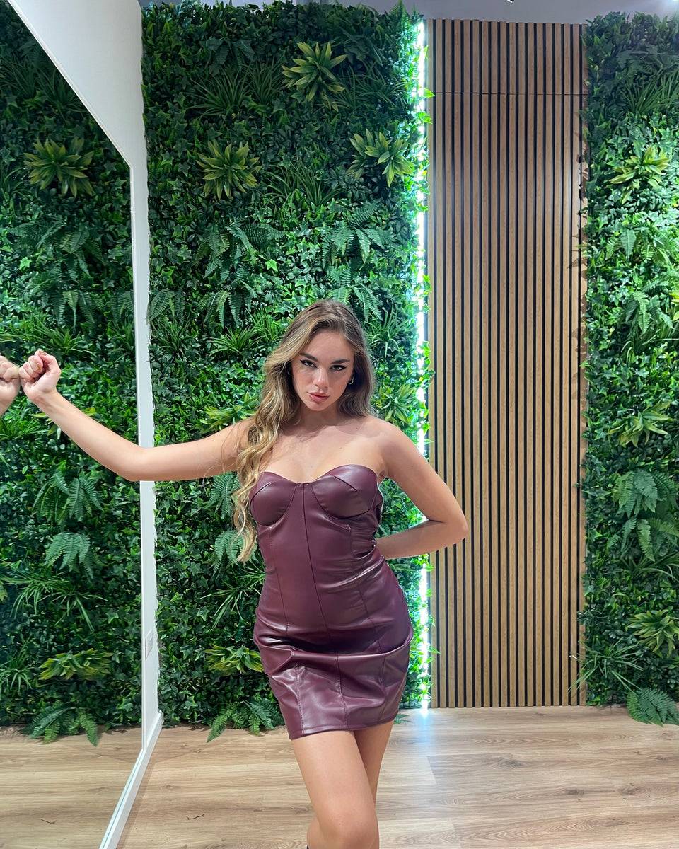Lovely Sisters Abito Claudia bordeaux Negozi Online