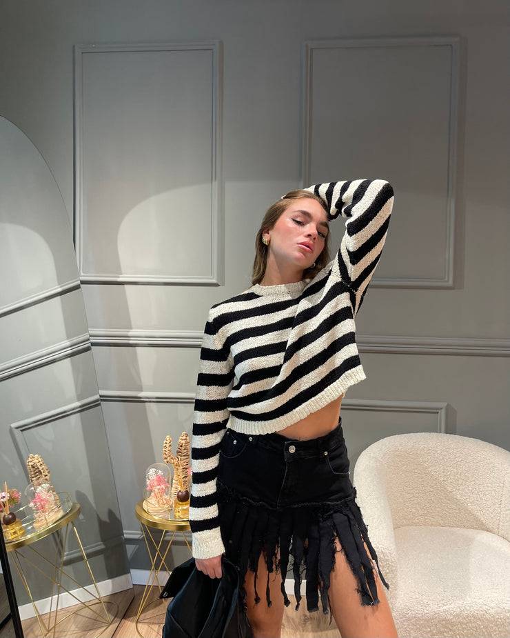 Lovely Sisters Maglia a righe in filo In Linea