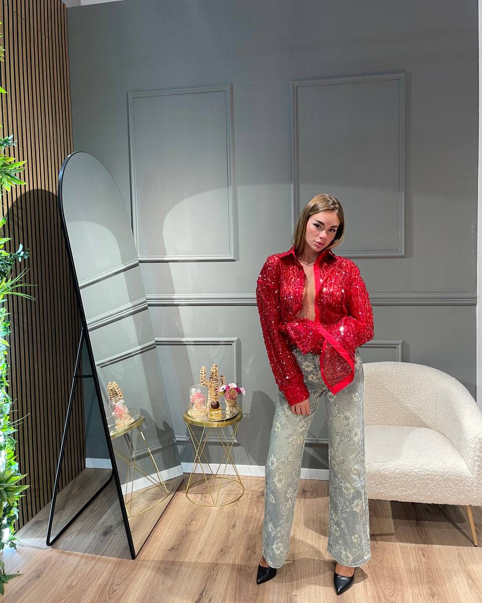 Lovely Sisters Camicia Nives rossa Super sconto