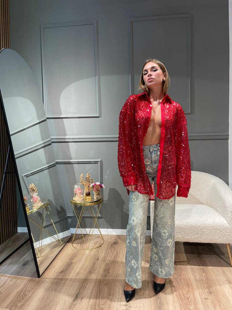 Lovely Sisters Camicia Nives rossa Super sconto