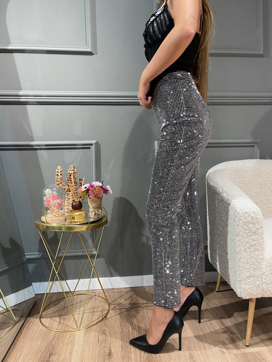 Lovely Sisters Pantalone luxury argento Trasporto libero internazionale