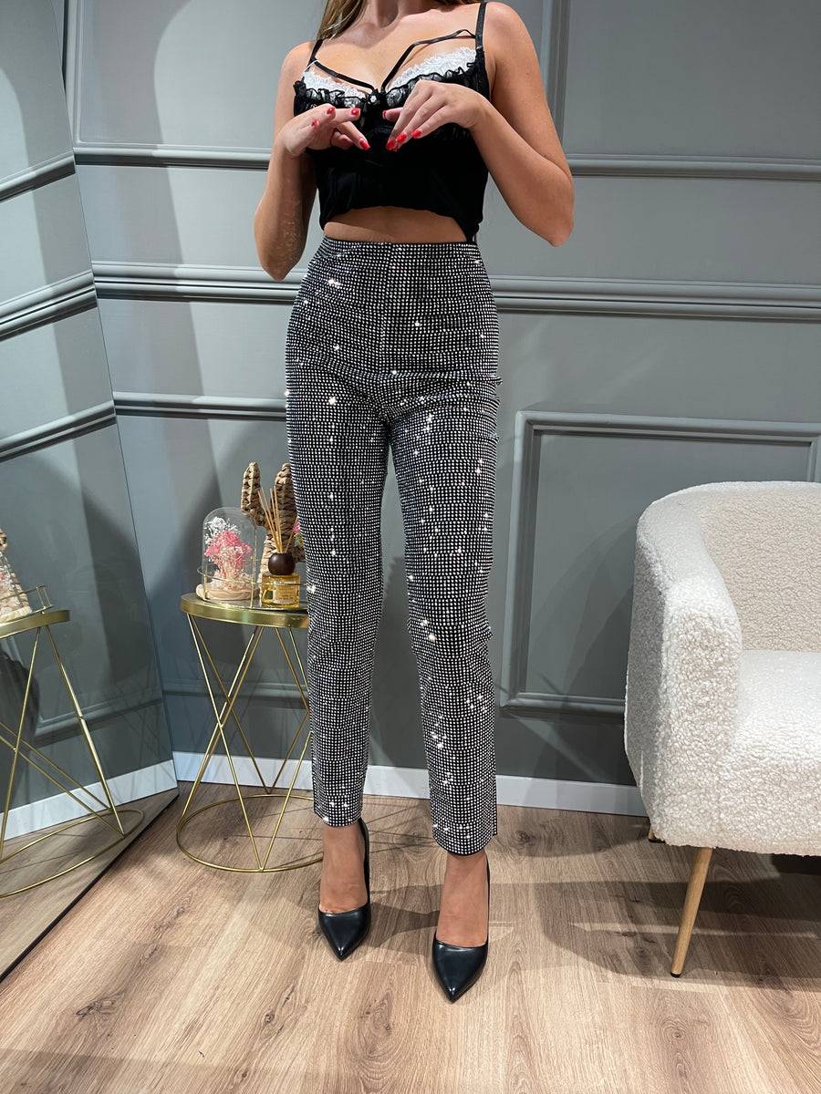 Lovely Sisters Pantalone luxury argento Trasporto libero internazionale