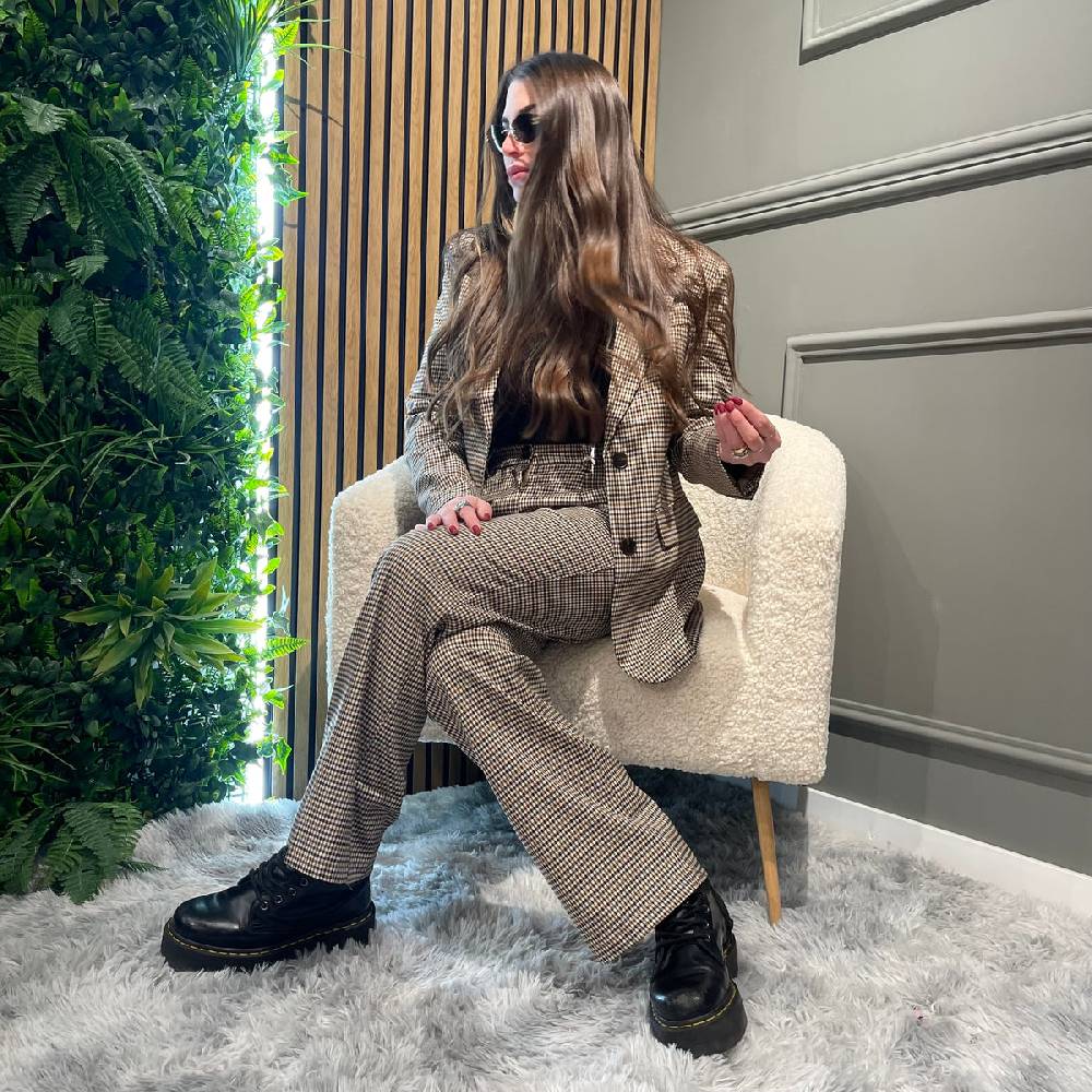 Lovely Sisters Pantalone a quadrettini Negozi Online