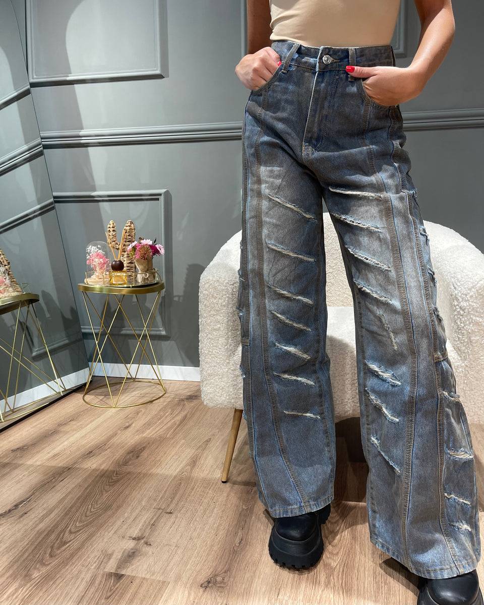 Lovely Sisters Jeans multi strappi Novità