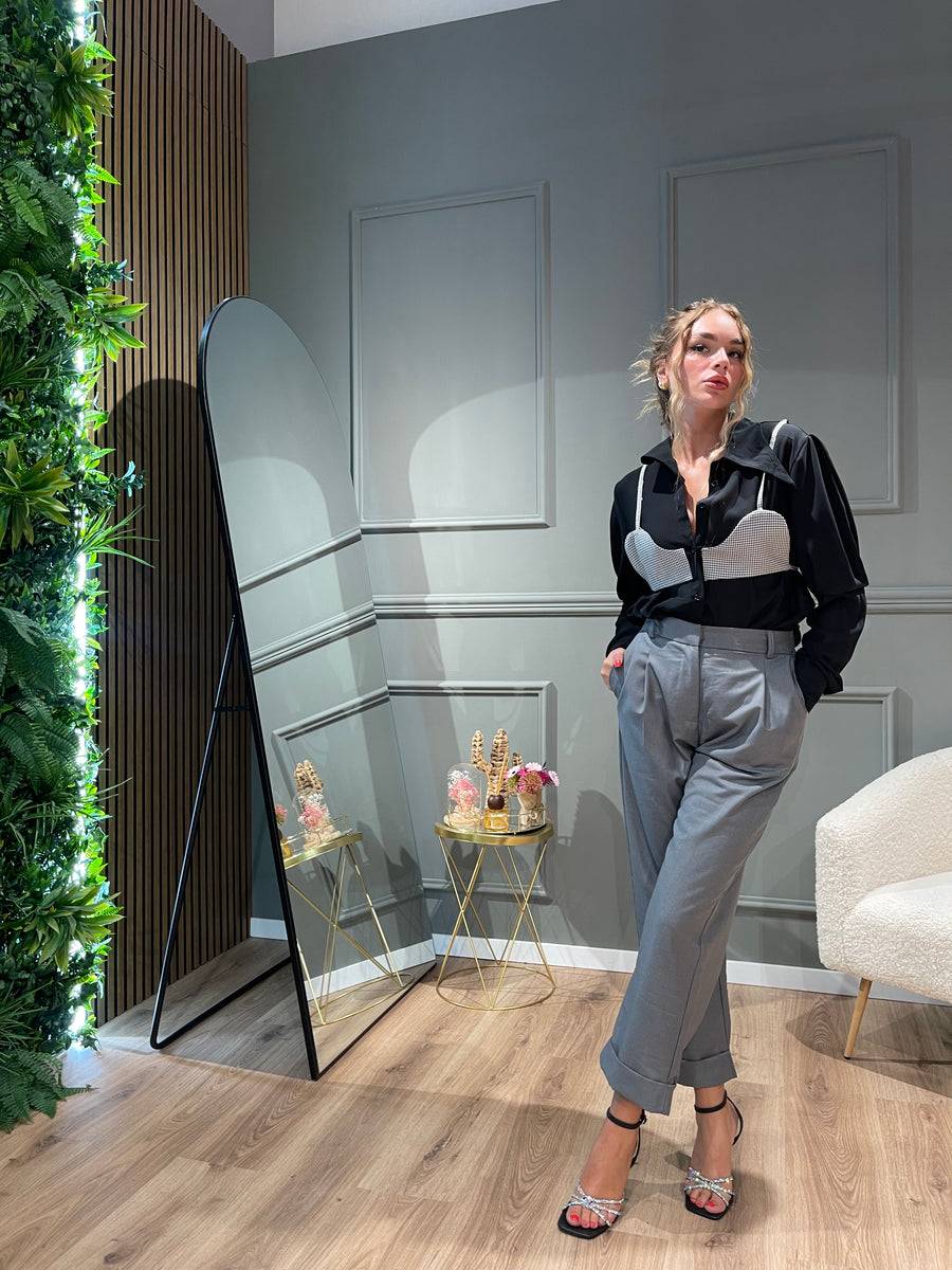 Lovely Sisters Pantalone classico grigio Offerta