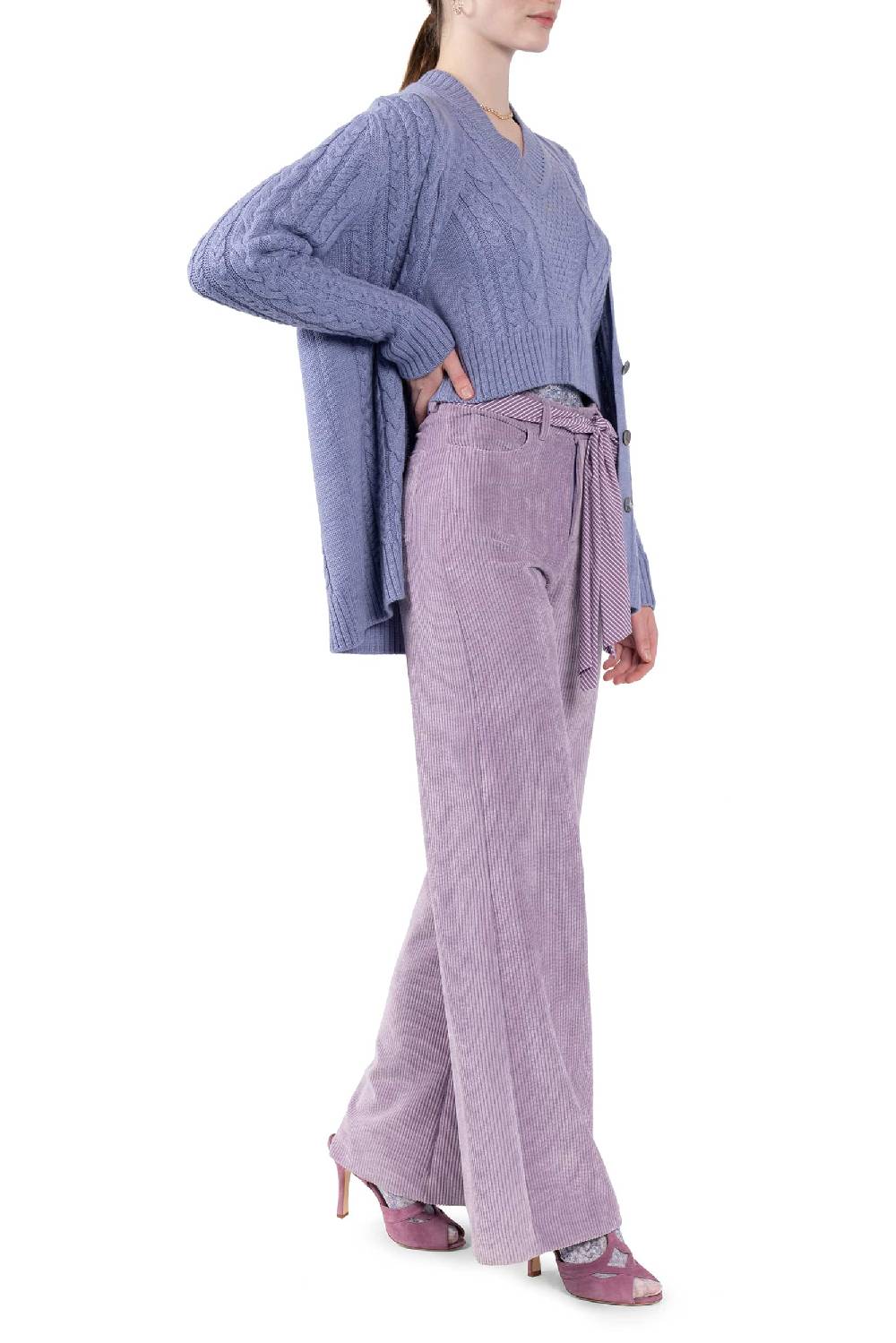 Luisa Beccaria Cardigan intrecciato Italy